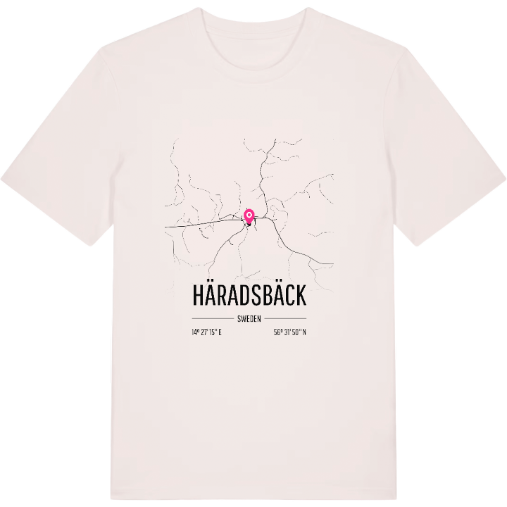 Häradsbäck karta t-shirt – t-shirt från PinShirt