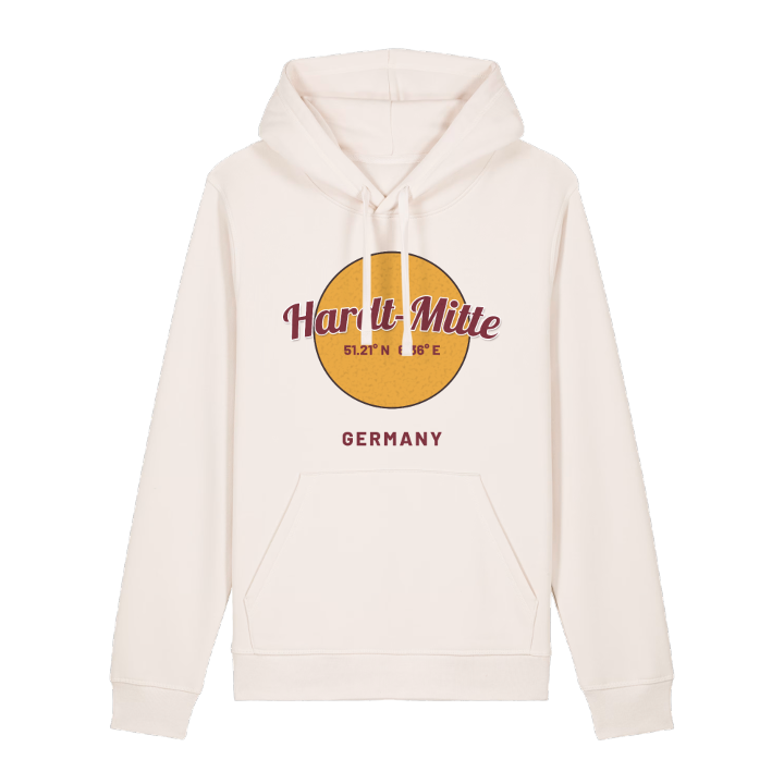 Hardt-Mitte cirkel hoodie – hoodie från PinShirt