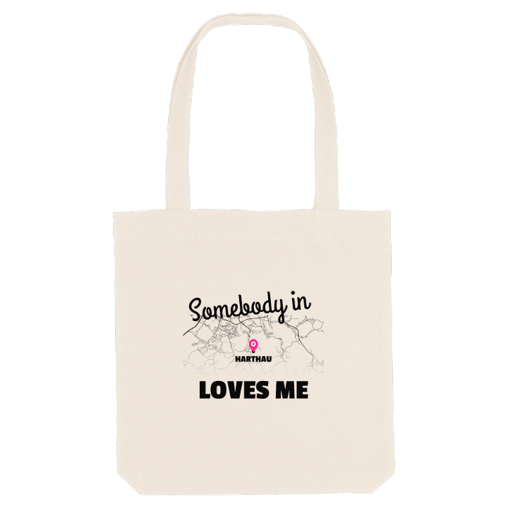 Någon i Harthau älskar mig tygkasse – tygkasse från PinShirt