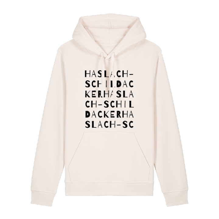 Haslach-Schildacker ordlek hoodie – hoodie från PinShirt