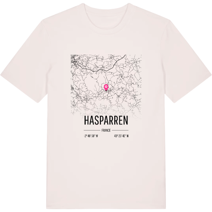 Hasparren karta t-shirt – t-shirt från PinShirt
