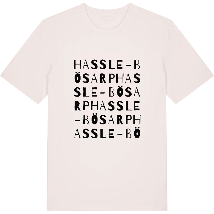 Hassle-Bösarp ordlek t-shirt – t-shirt från PinShirt