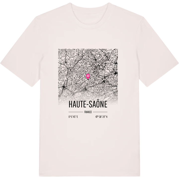 Haute-Saône karta t-shirt – t-shirt från PinShirt