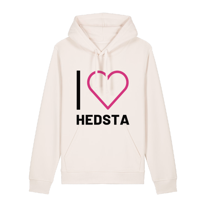 Jag älskar Hedsta hoodie stort tryck – hoodie från PinShirt