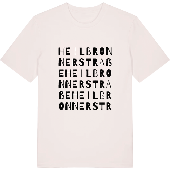 Heilbronner Straße ordlek t-shirt – t-shirt från PinShirt