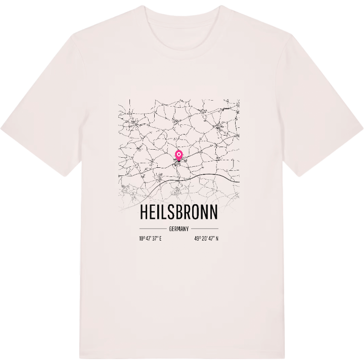 Heilsbronn karta t-shirt – t-shirt från PinShirt