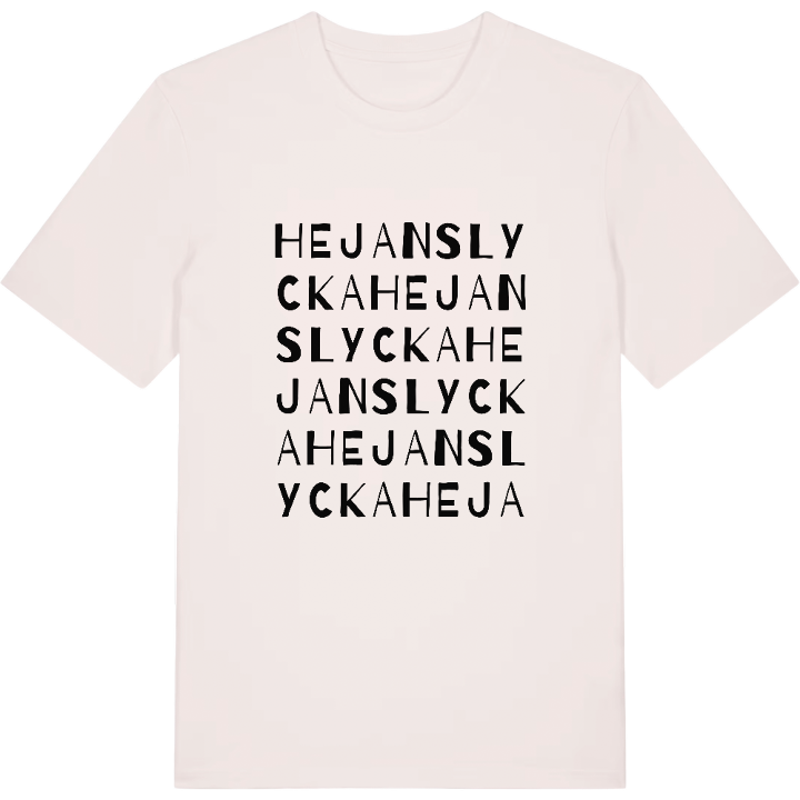 Hejans Lycka ordlek t-shirt – t-shirt från PinShirt