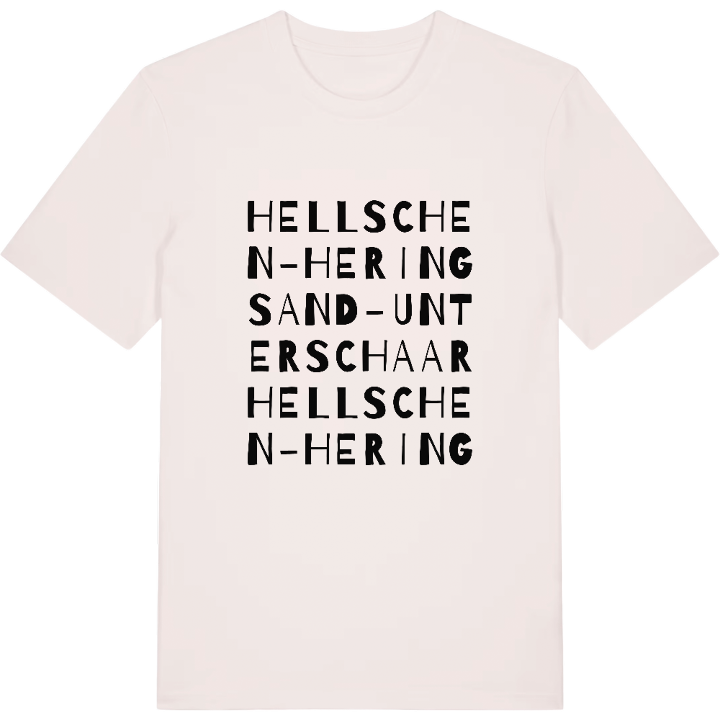 Hellschen-Heringsand-Unterschaar ordlek t-shirt – t-shirt från PinShirt