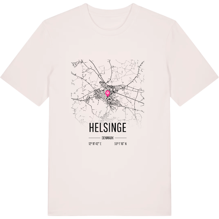 Helsinge karta t-shirt – t-shirt från PinShirt