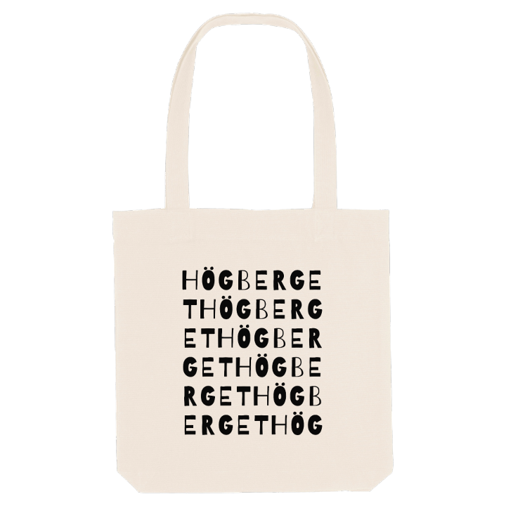Högberget ordlek tygkasse – tygkasse från PinShirt