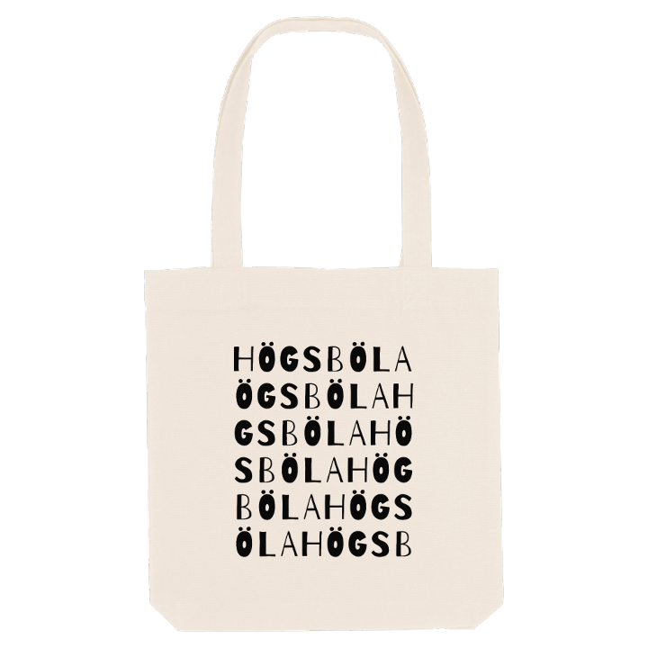Högsböla ordlek tygkasse – tygkasse från PinShirt