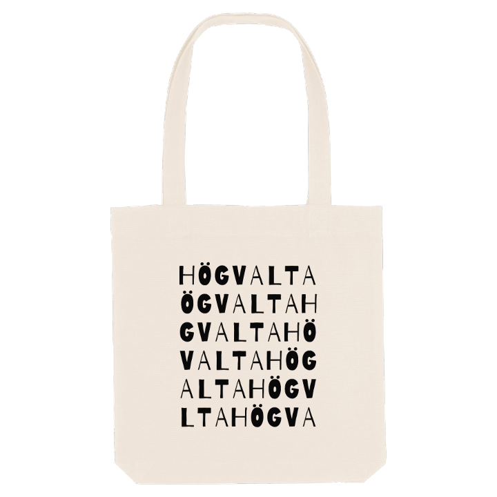 Högvalta ordlek tygkasse – tygkasse från PinShirt