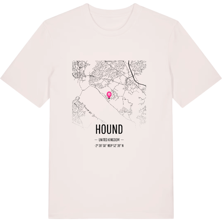 Hound karta t-shirt – t-shirt från PinShirt