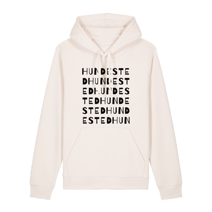 Hundested ordlek hoodie – hoodie från PinShirt
