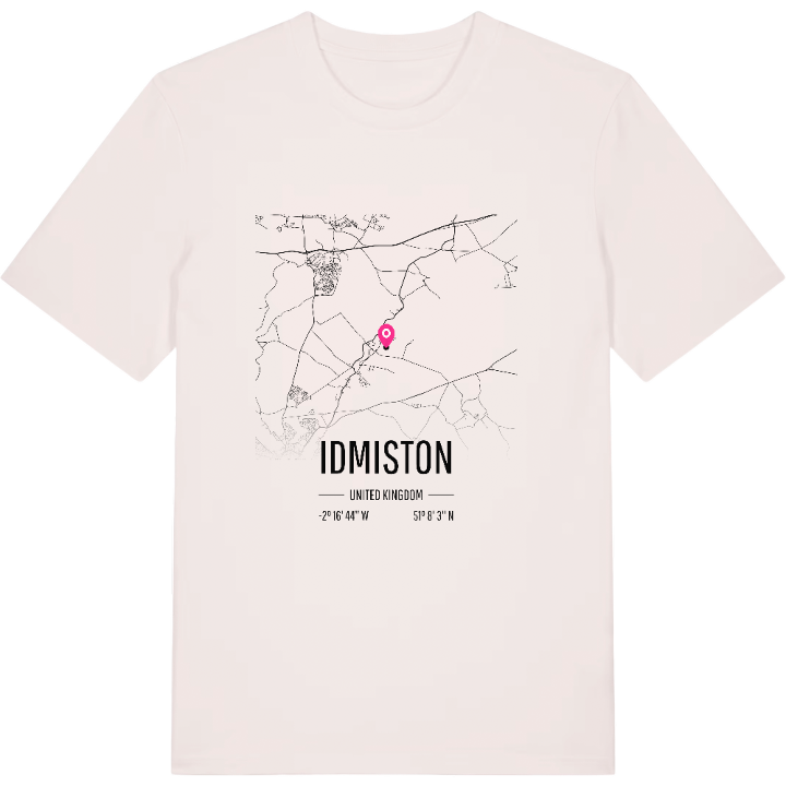 Idmiston karta t-shirt – t-shirt från PinShirt