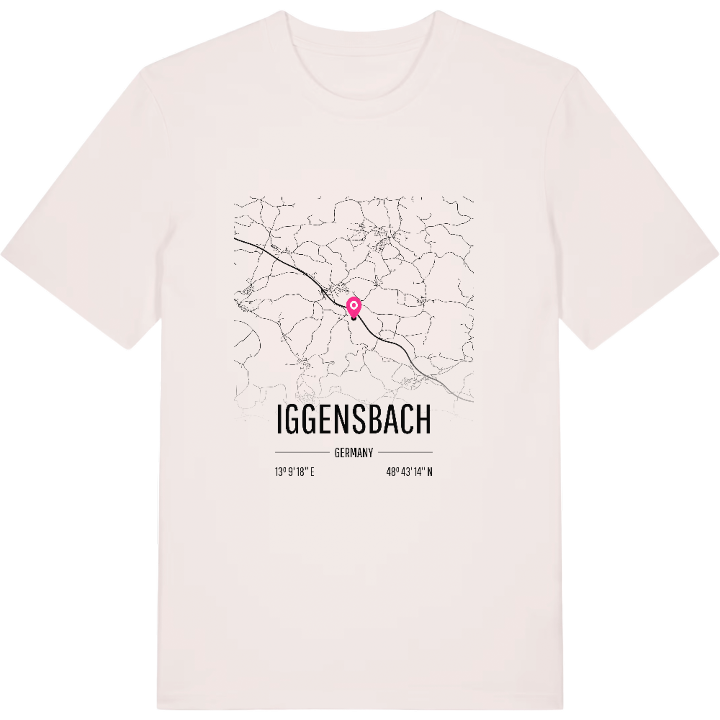 Iggensbach karta t-shirt – t-shirt från PinShirt