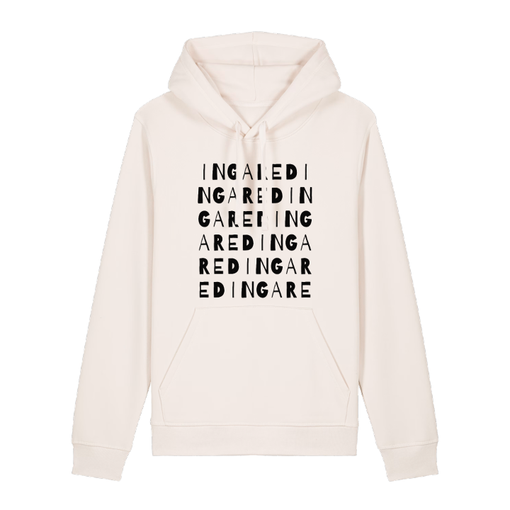 Ingared ordlek hoodie – hoodie från PinShirt
