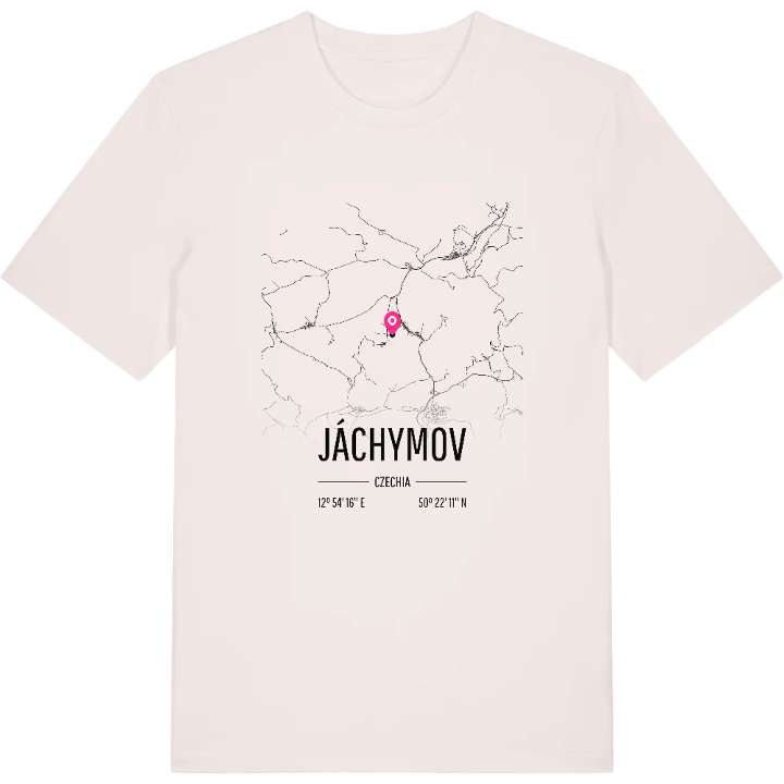 Jáchymov karta t-shirt – t-shirt från PinShirt