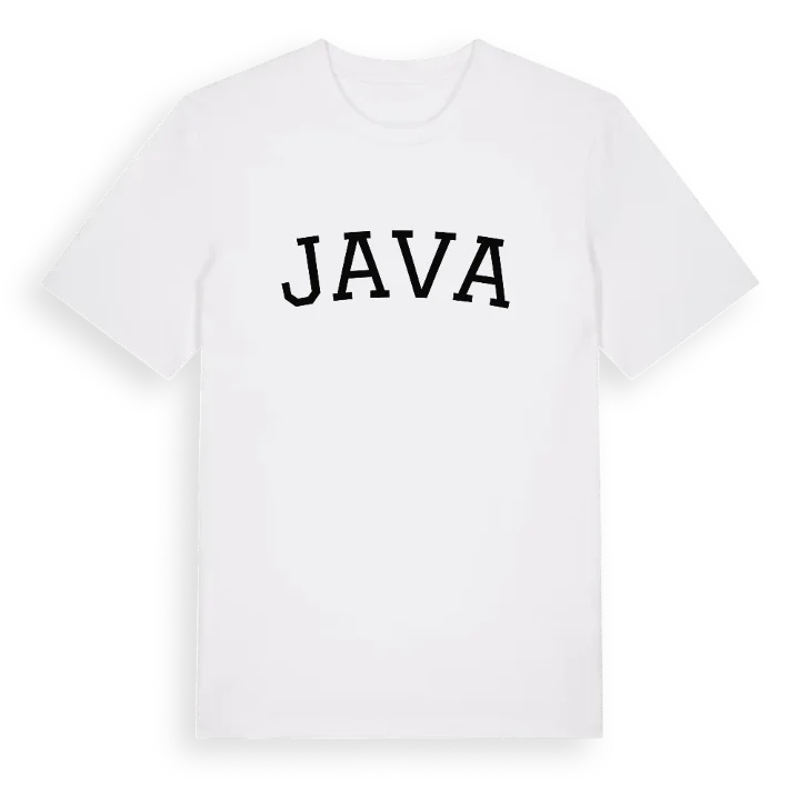Java böjd t-shirt – t-shirt från PinShirt