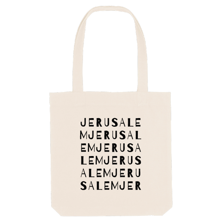 Jerusalem ordlek tygkasse – tygkasse från PinShirt