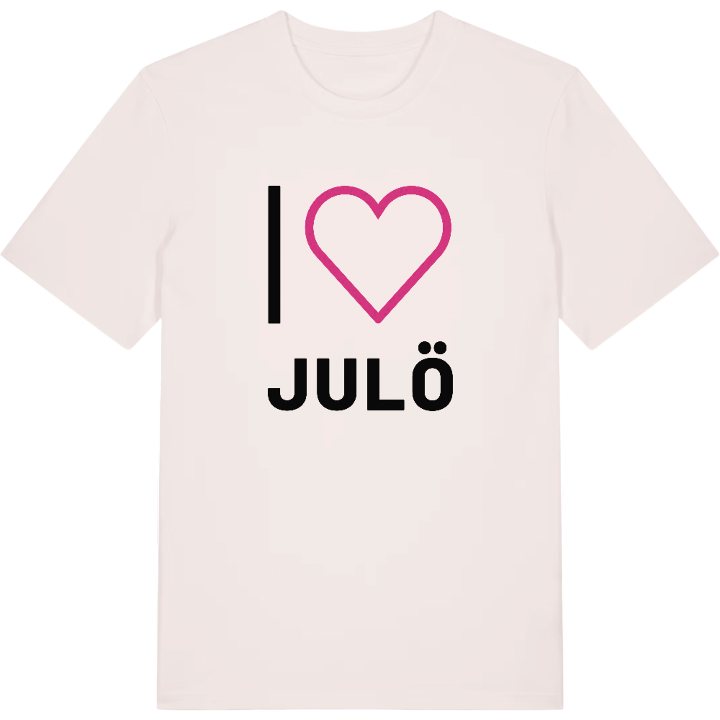 Jag älskar Julö t-shirt stort tryck – t-shirt från PinShirt