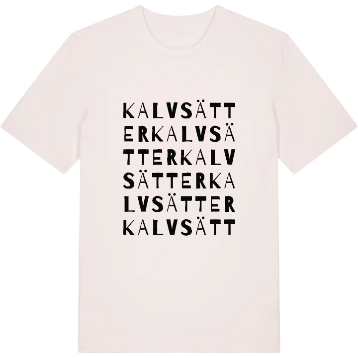 Kalvsätter ordlek t-shirt – t-shirt från PinShirt