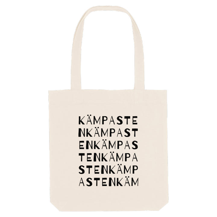 Kämpasten ordlek tygkasse – tygkasse från PinShirt