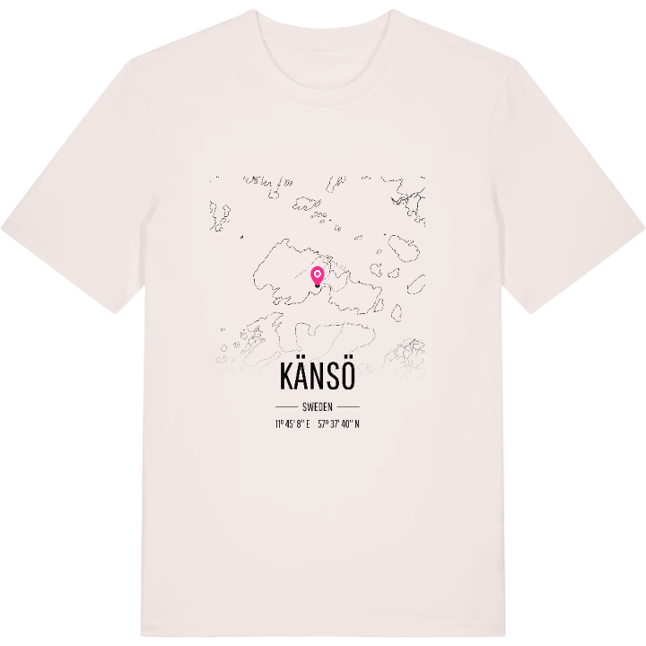 Känsö karta t-shirt – t-shirt från PinShirt