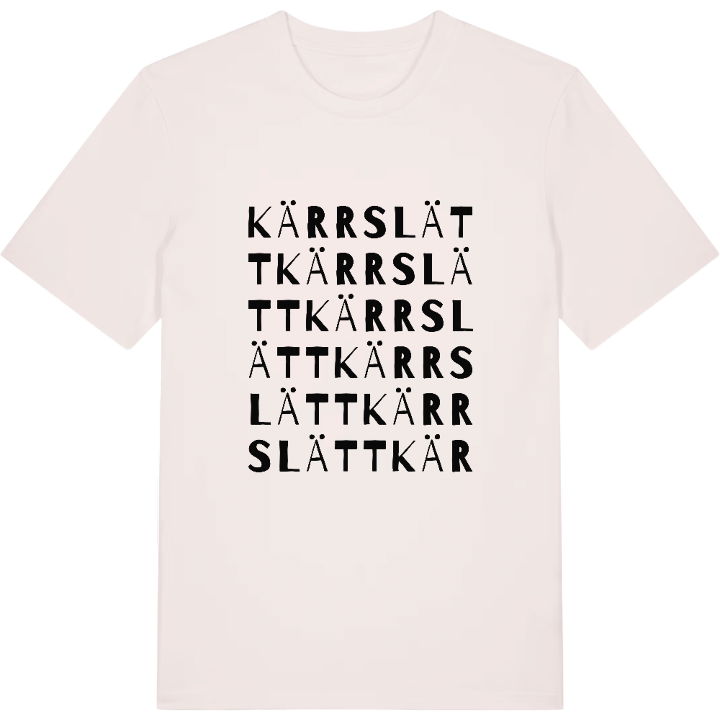 Kärrslätt ordlek t-shirt – t-shirt från PinShirt