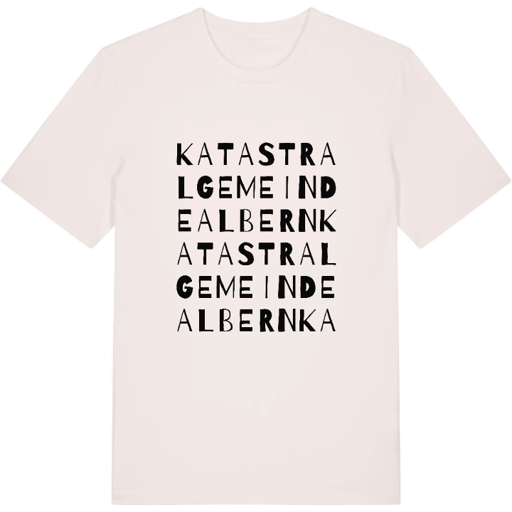 Katastralgemeinde Albern ordlek t-shirt – t-shirt från PinShirt
