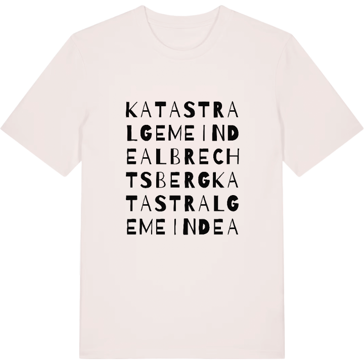 Katastralgemeinde Albrechtsberg ordlek t-shirt – t-shirt från PinShirt