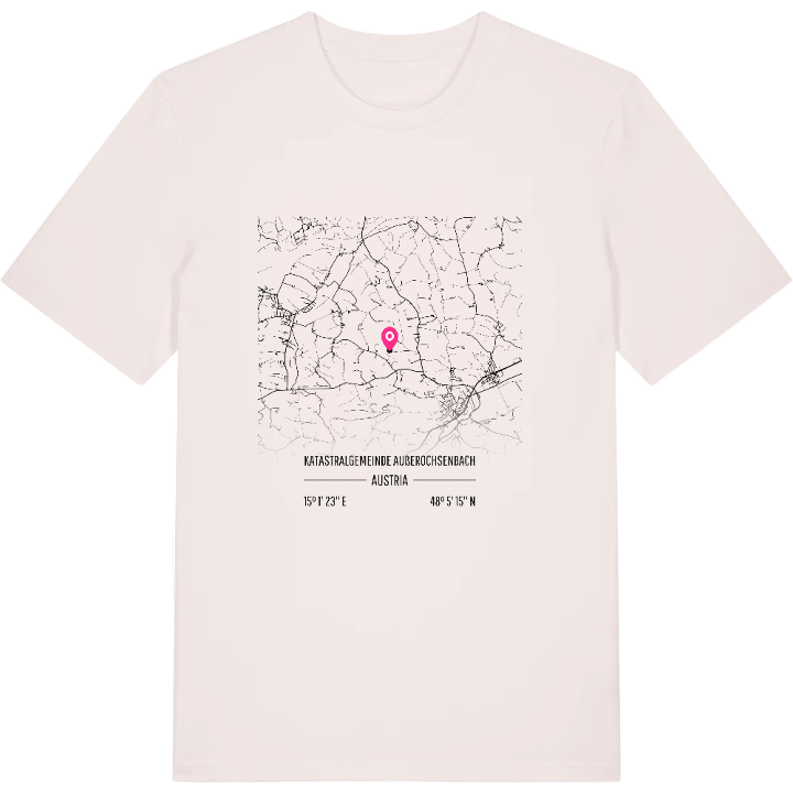 Katastralgemeinde Außerochsenbach karta t-shirt – t-shirt från PinShirt