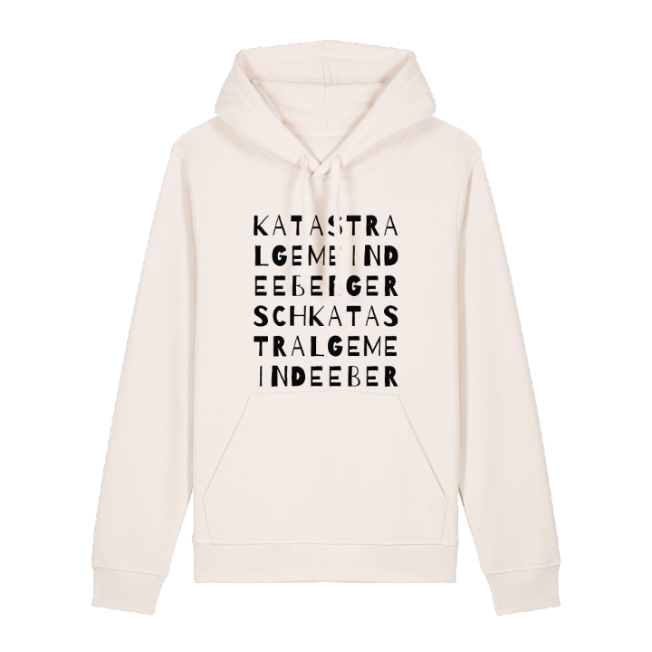 Katastralgemeinde Ebergersch ordlek hoodie – hoodie från PinShirt