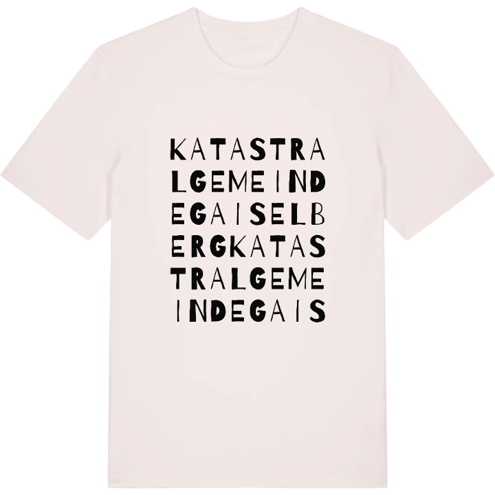 Katastralgemeinde Gaiselberg ordlek t-shirt – t-shirt från PinShirt