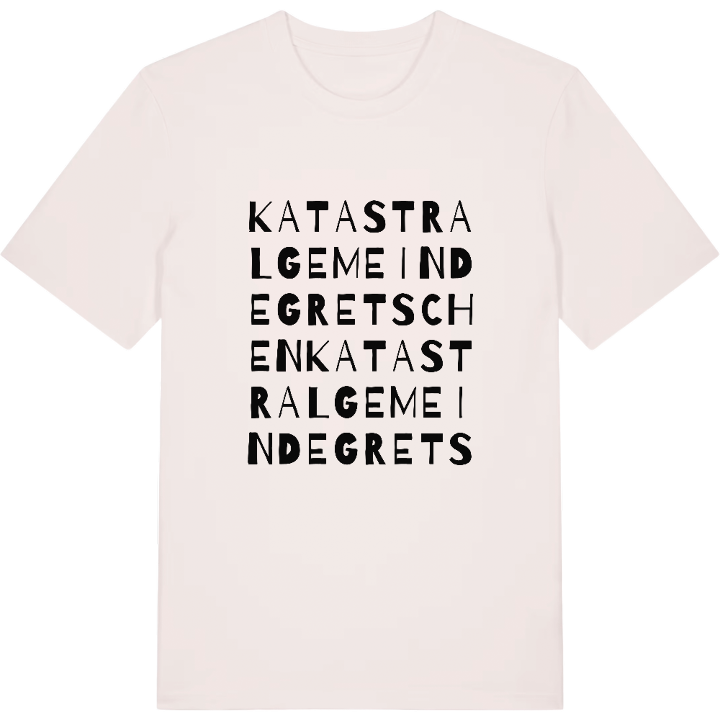 Katastralgemeinde Gretschen ordlek t-shirt – t-shirt från PinShirt