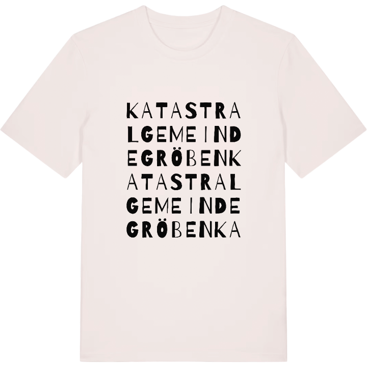 Katastralgemeinde Gröben ordlek t-shirt – t-shirt från PinShirt