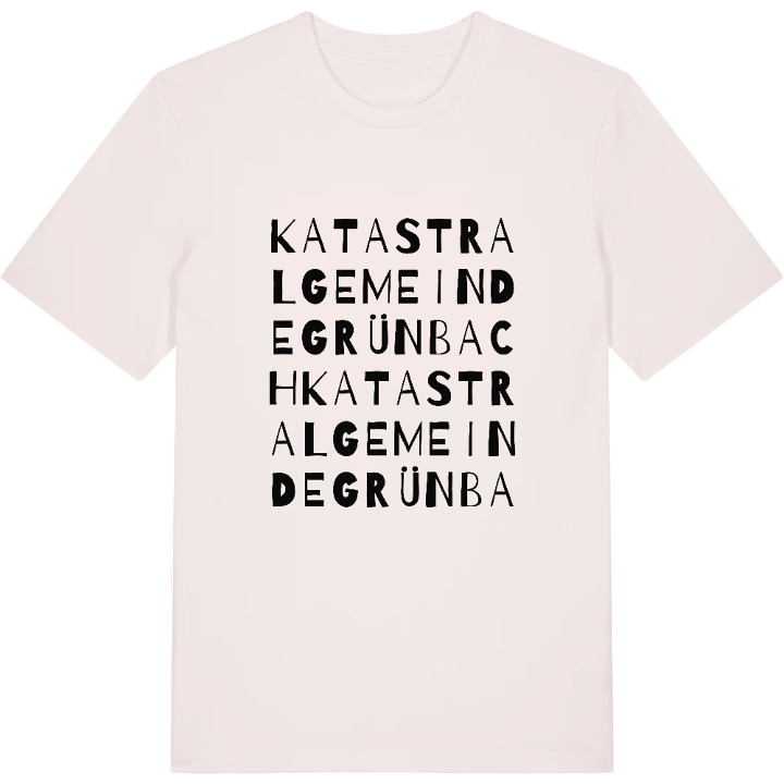 Katastralgemeinde Grünbach ordlek t-shirt – t-shirt från PinShirt