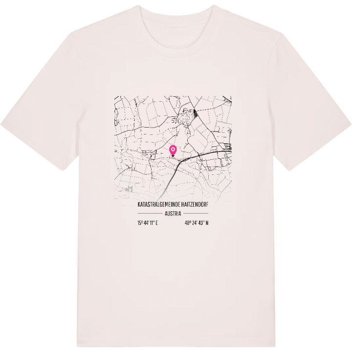Katastralgemeinde Haitzendorf karta t-shirt – t-shirt från PinShirt