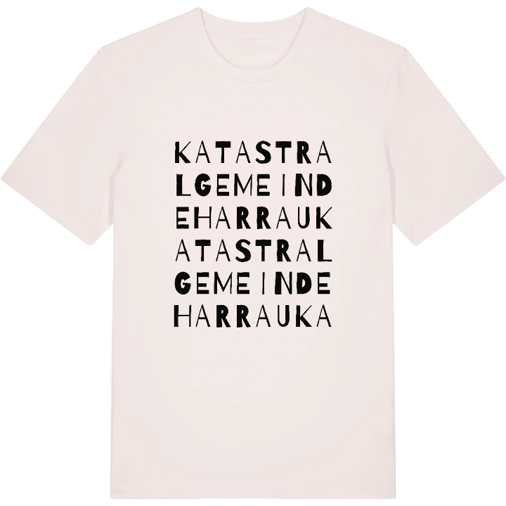 Katastralgemeinde Harrau ordlek t-shirt – t-shirt från PinShirt
