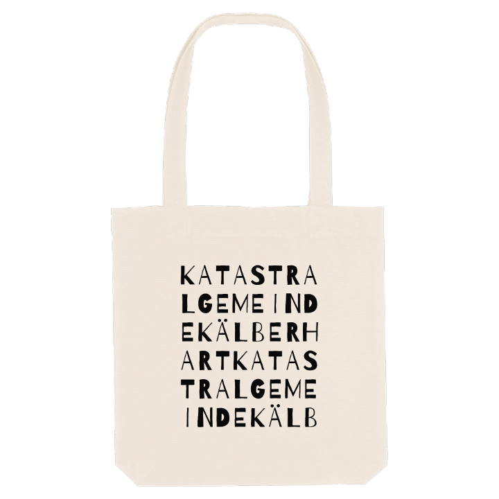 Katastralgemeinde Kälberhart ordlek tygkasse – tygkasse från PinShirt