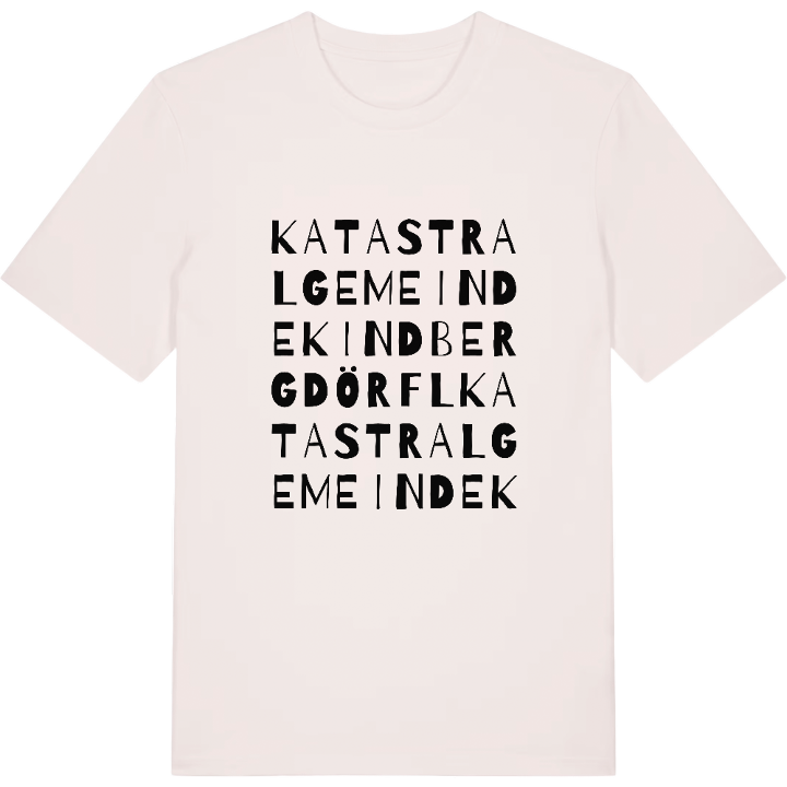 Katastralgemeinde Kindbergdörfl ordlek t-shirt – t-shirt från PinShirt