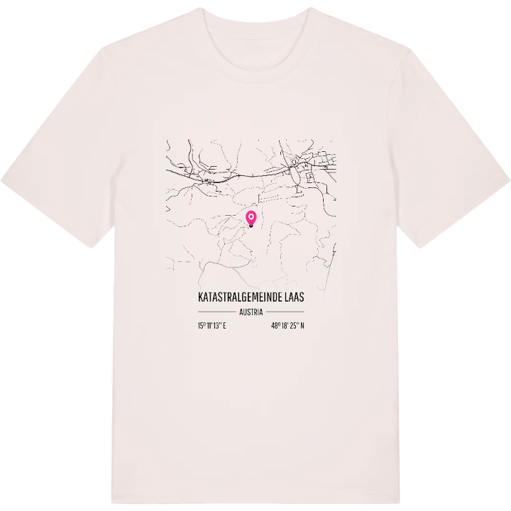 Katastralgemeinde Laas karta t-shirt – t-shirt från PinShirt