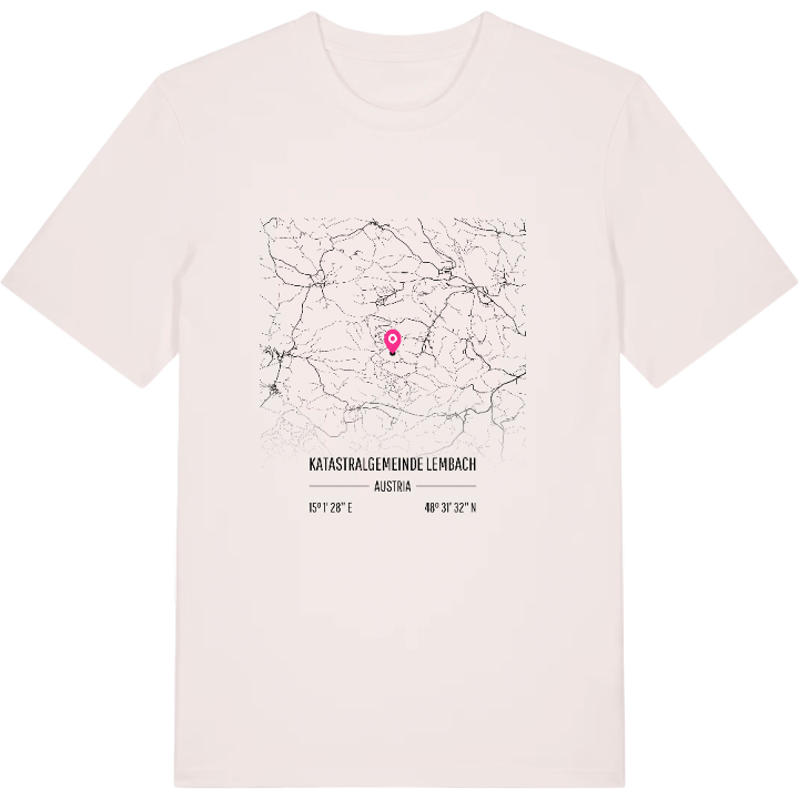 Katastralgemeinde Lembach karta t-shirt – t-shirt från PinShirt