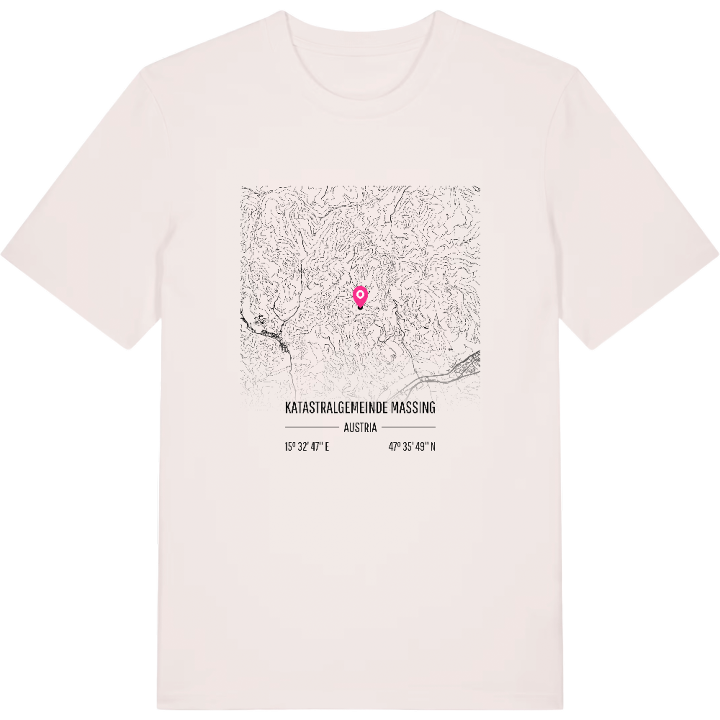 Katastralgemeinde Massing karta t-shirt – t-shirt från PinShirt
