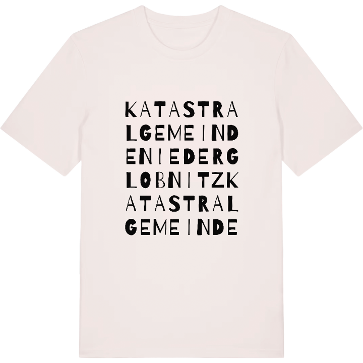 Katastralgemeinde Niederglobnitz ordlek t-shirt – t-shirt från PinShirt