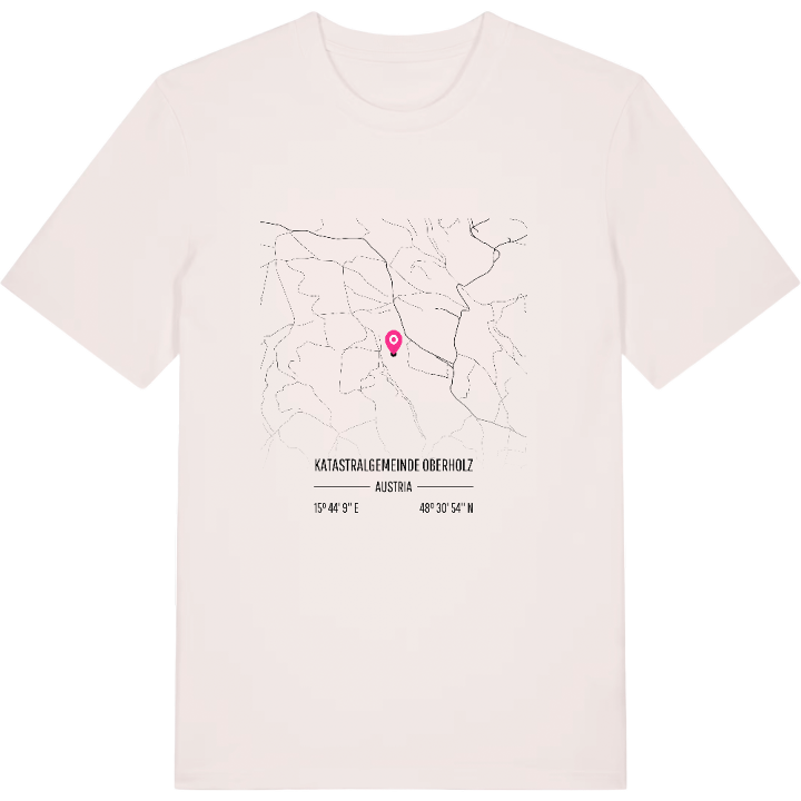 Katastralgemeinde Oberholz karta t-shirt – t-shirt från PinShirt