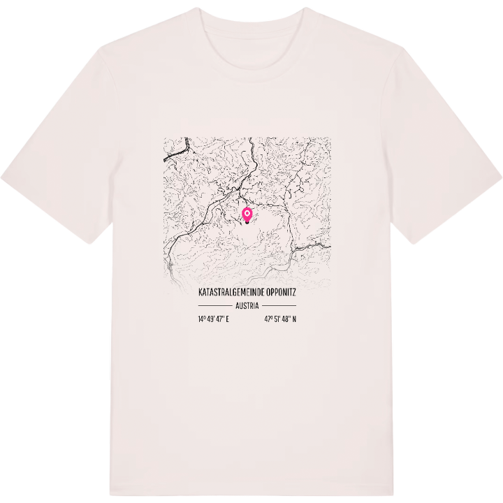 Katastralgemeinde Opponitz karta t-shirt – t-shirt från PinShirt