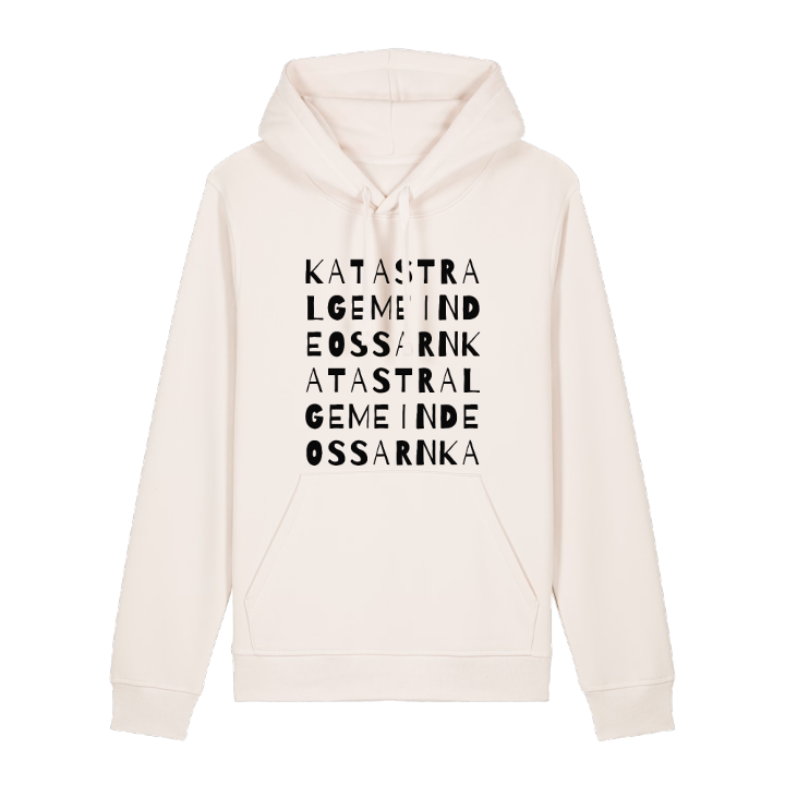 Katastralgemeinde Ossarn ordlek hoodie – hoodie från PinShirt
