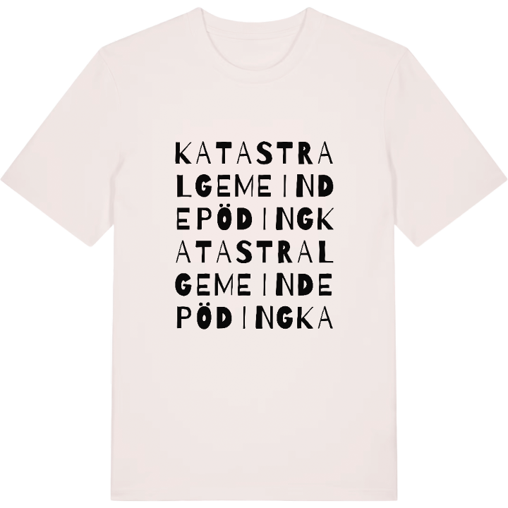 Katastralgemeinde Pöding ordlek t-shirt – t-shirt från PinShirt