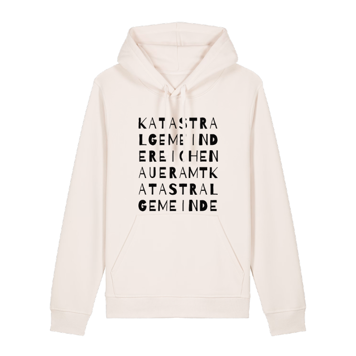 Katastralgemeinde Reichenaueramt ordlek hoodie – hoodie från PinShirt